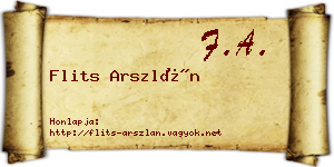 Flits Arszlán névjegykártya